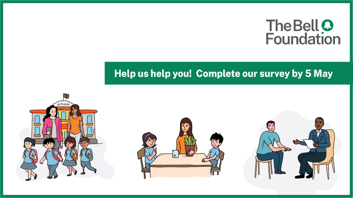 Supporting EAL or ESOL learners? 📋 Get one more thing ticked off your to do list before the May bank holiday and help us help you: By completing our 10-minute survey, we will be able to tailor our offer according to your learning and information needs when working with…