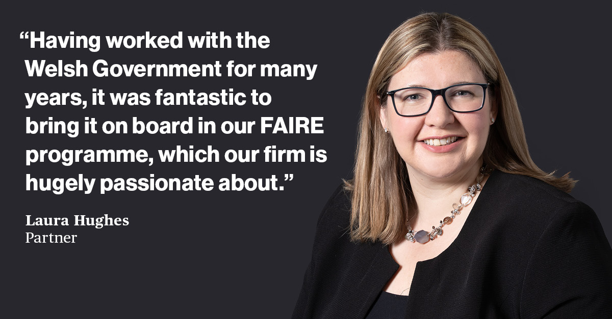We were thrilled to partner with our longstanding client, the Welsh Government, to deliver our FAIRE social mobility programme. 6 ambitious law students got a firsthand look at life inside the legal world. Read more: bit.ly/3UGE3bR #FAIRE #SocialMobility