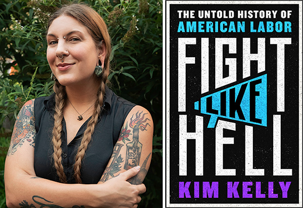 Check it out, It's only bloody Kim Kelly (@GrimKim) giving a talk at @HousmansBooks on Sunday May 26. Come and bend her ear about labour history, anti-fascism, and Metal. bound to be a great evening for sure. housmans.com/event/fight-li…