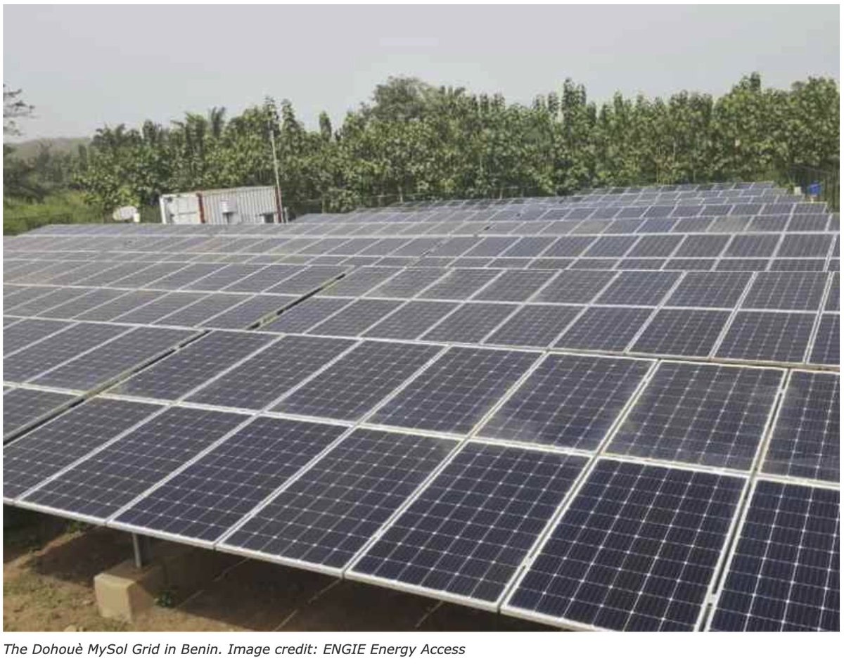 A village in Benin 🇧🇯 inaugurates a solar #minigrid, supported by a battery system, enabling #energyaccess to 1500 residents ☀️

Read more 👉 esi-africa.com/west-africa/be…
