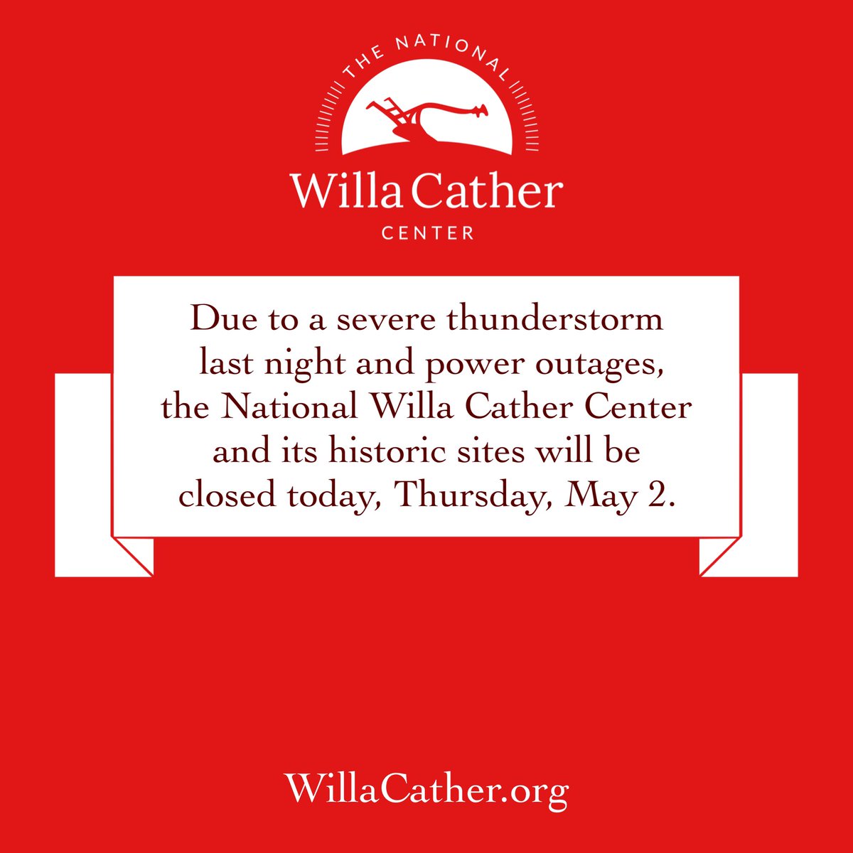 National Willa Cather Center (@WillaCatherFdn) on Twitter photo 2024-05-02 13:16:03