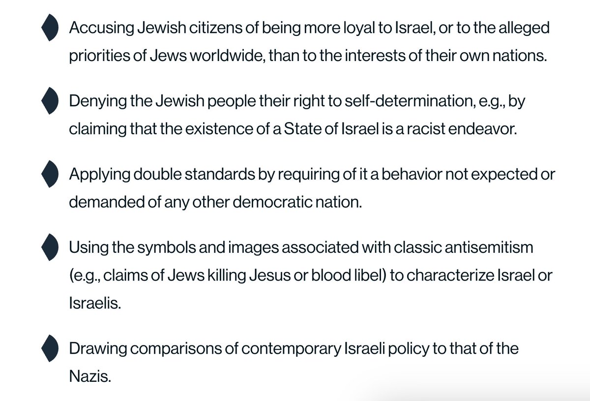 The House of Representatives voted 320-91 yesterday to enshrine in law that certain viewpoints are antisemitic. Colleges that fail to adopt its definition of antisemitism risk their federal funding. This is the gov't identifying specific ideas as off-limits. Whatever you think