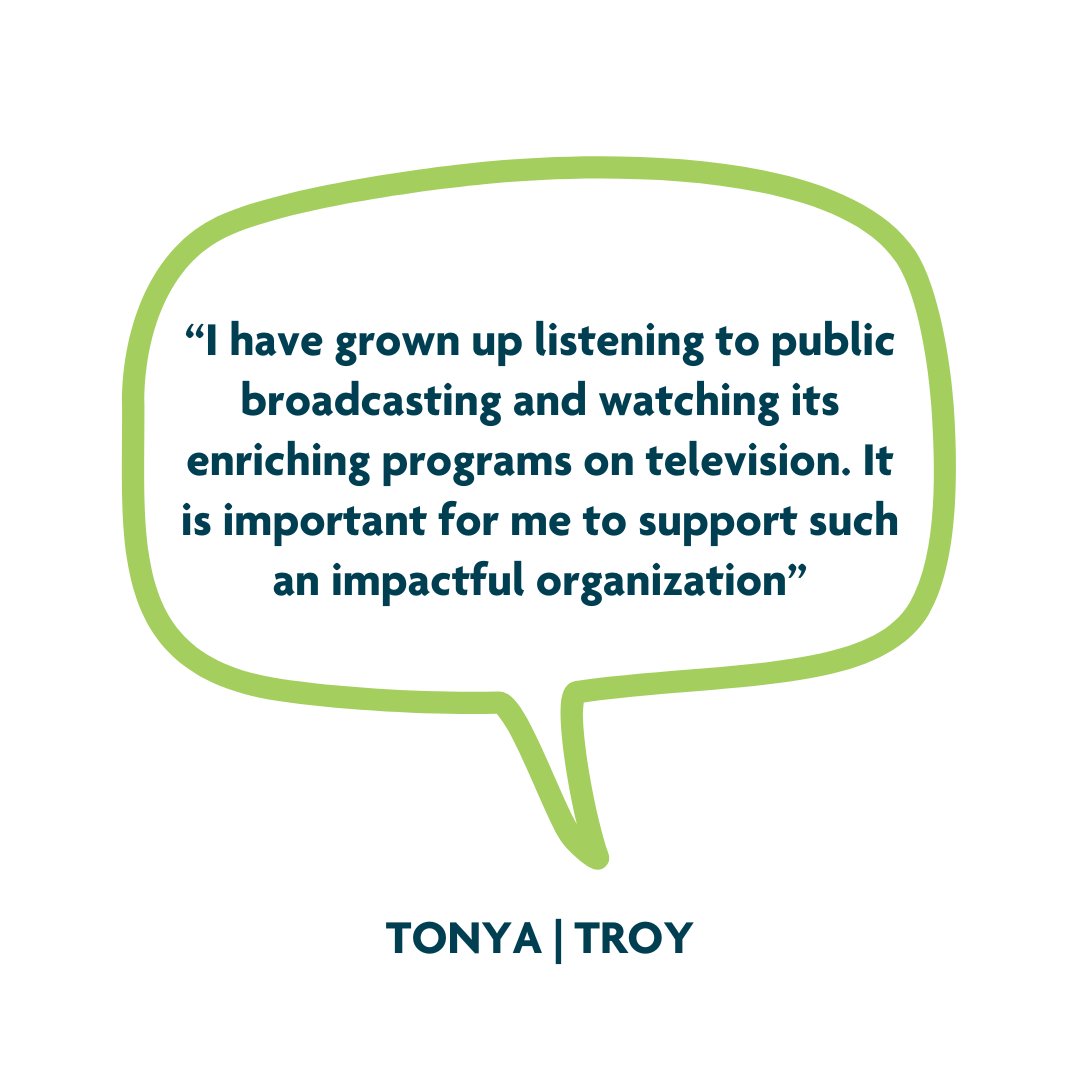 We asked current donors 'why do you support WMHT?' and here's what they had to say: Tell us why you love public media! There's still time to support WMHT for #PublicMediaGivingDays! Make your contribution 👉 wmht.org/pmgd #PMGD2024 #PublicMediaGives