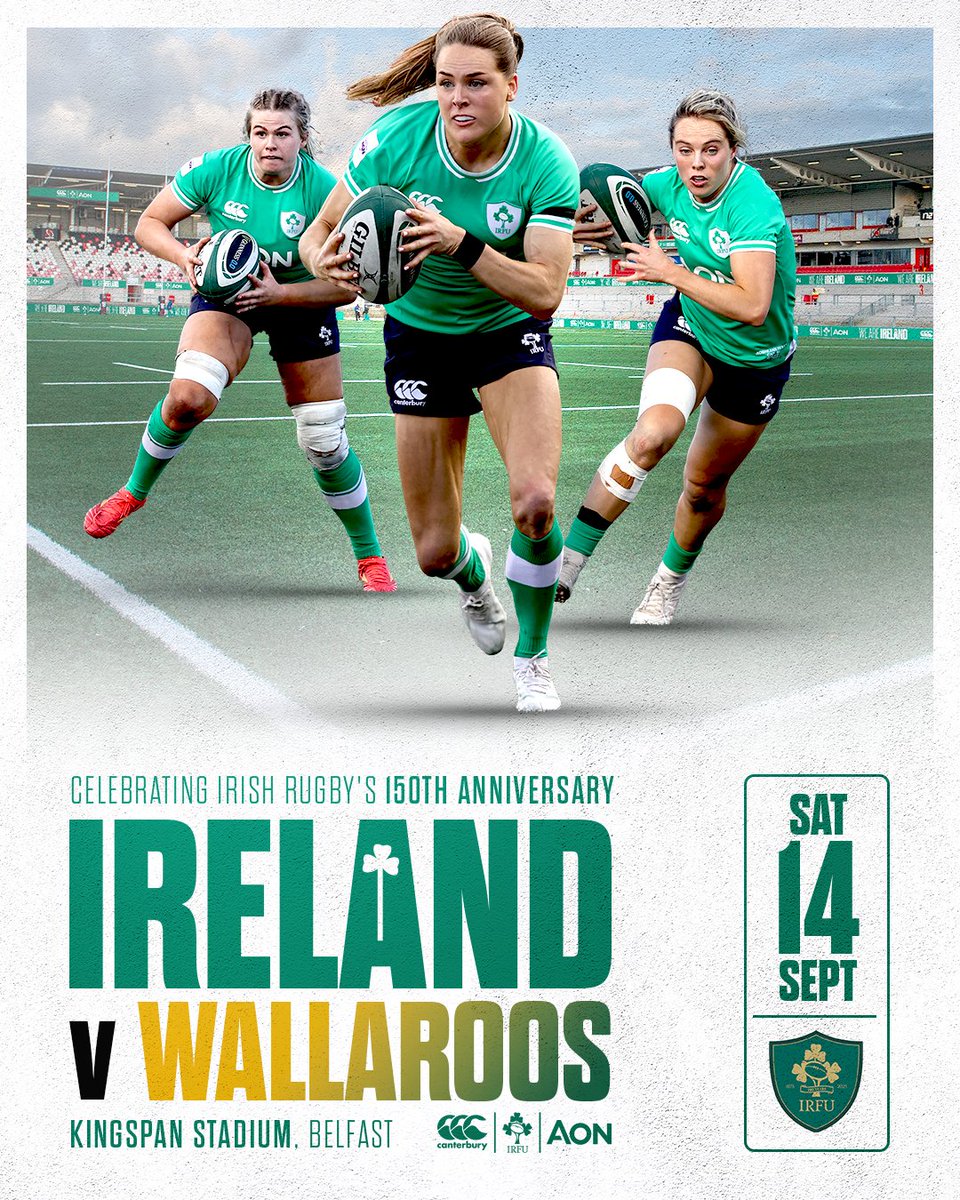 We're heading back to Belfast this September! 🟢

#IrishRugby