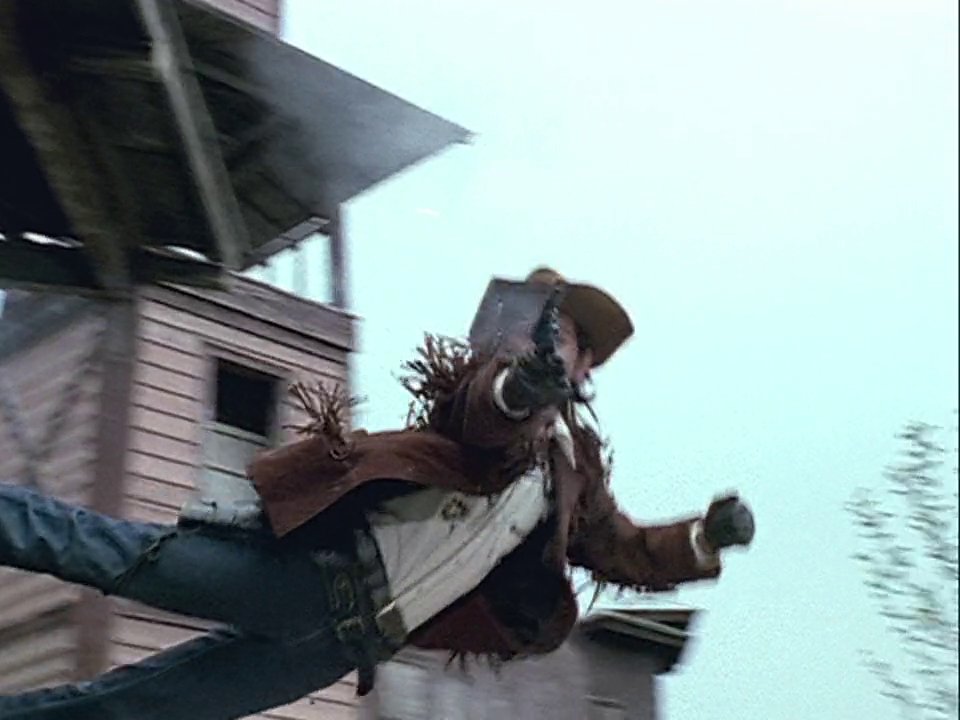 MrChangeDragon's tweet photo. This is face that says, "I really don't want to do this" Also this really be the last time Sentai would do the whole dressing up as cowfolks and having themselves a rootin' tootin' shoot 'em up, huh? Damn. #TimerangerVsGoGoV https://t.co/Be88IWPheM