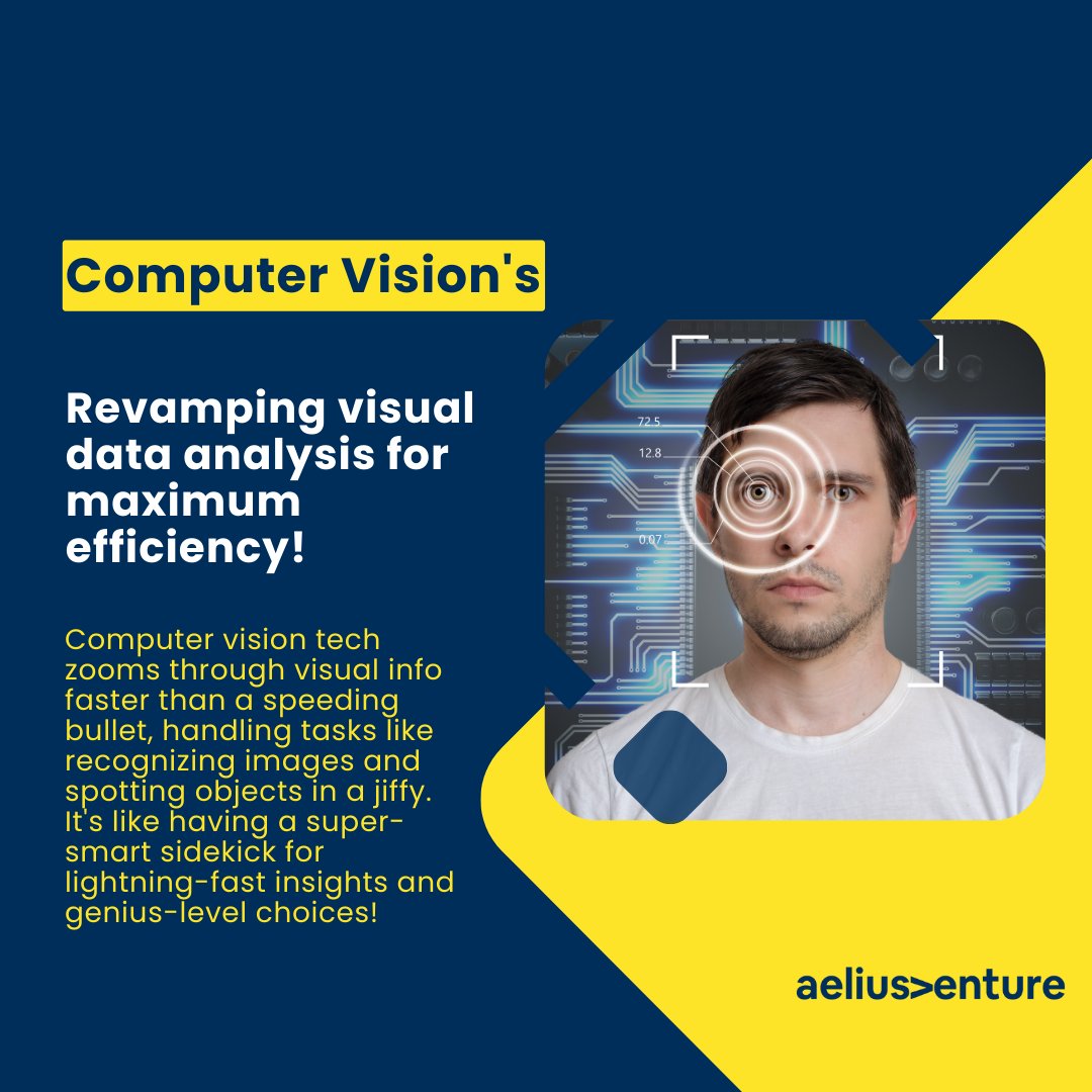 #computervision tech zooms through visual info faster than a speeding bullet, handling tasks like recognizing images and spotting objects in a jiffy. #datavisualization #AI #machinelearning #bigdata #efficiency #innovation #technology #deeplearning #imageanalysis #futureofwork