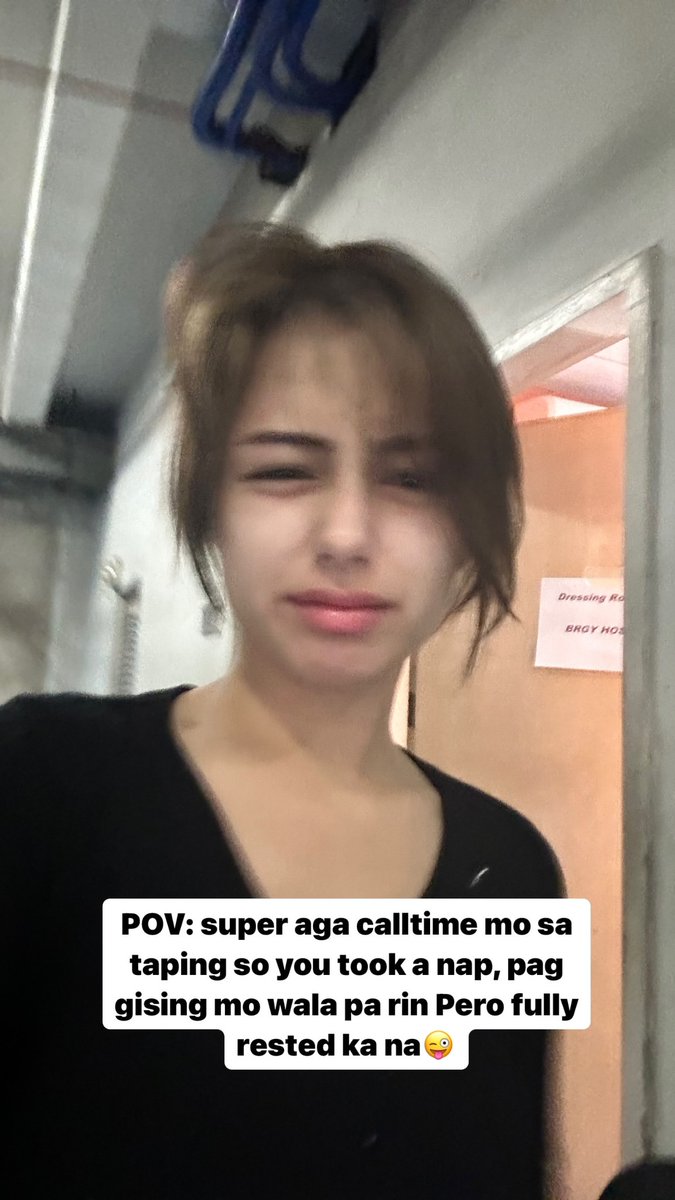 240502 #ShanaiaGomez's instagram story

'POV: super aga calltime mo sa tapingso you took a nap, pag gising mo wala pa rin Pero fully rested ka na😜'

@gomezshanaia