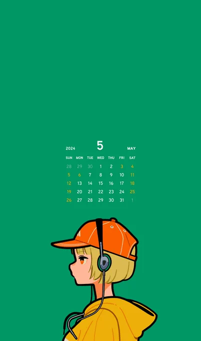 5月のカレンダーでございます〜 