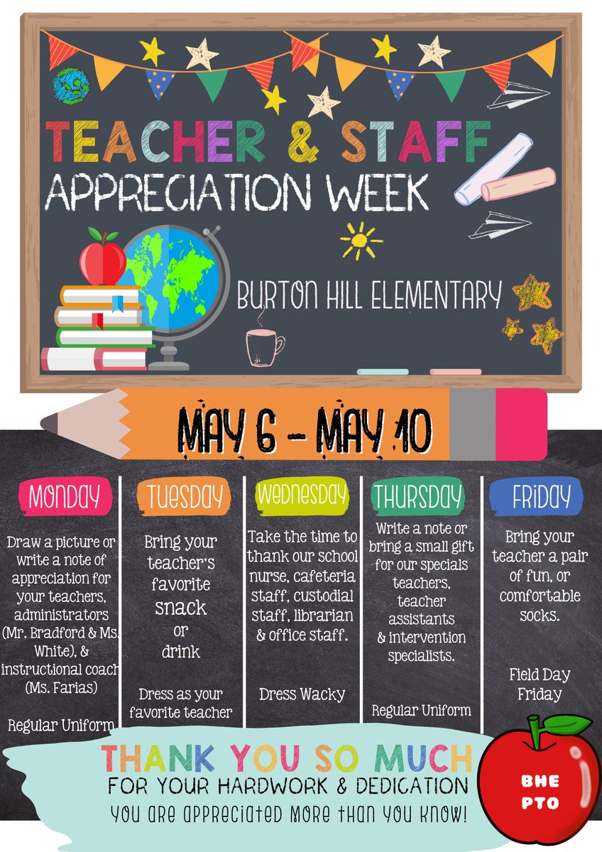 Thank you to our always amazing @BurtonHillFWISD PTO for putting this together! #WeAreFamily