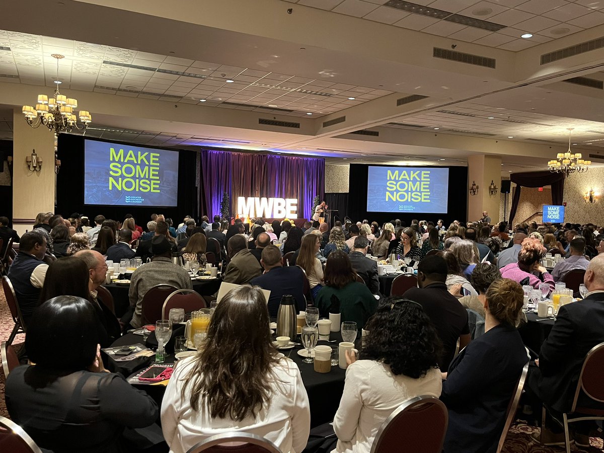 Congratulations to Rochester Specialty Contractors, @circleoptics, & @Farmhouse_Table for clinching the top 3 spots on the Greater Rochester Chamber MWBE Awards 2024 list! Keep blazing trails and inspiring us all. Big thanks to all who supported and came out today! #ROCMWBE50