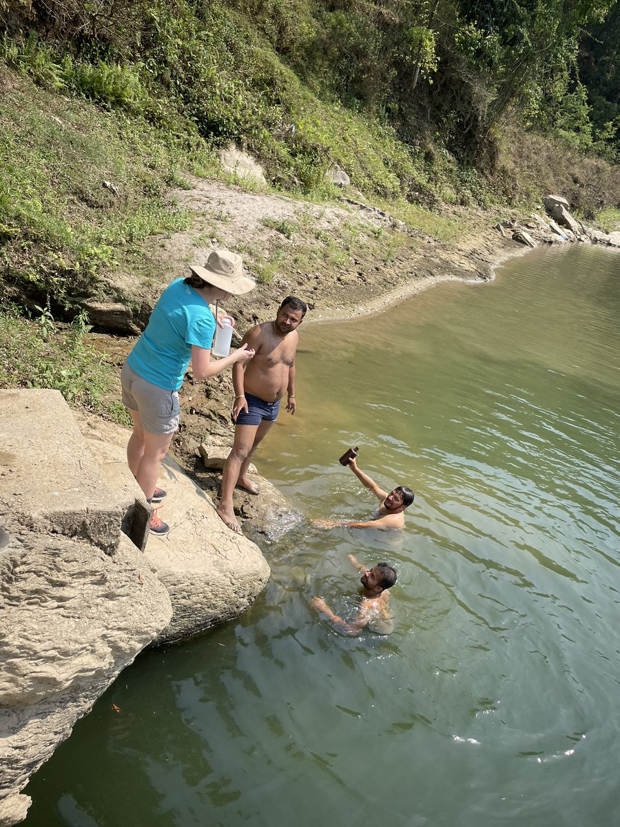 Christoff Andermann (@chrisandermann) on Twitter photo Emma instructing for river water sampling without getting the feed wet #AROMA project. So good and so hot to be back in Nepal! <a href="/basanta58_raj/">Dr. Basanta Raj Adhikari</a> <a href="/MerchelSilke/">Silke Merchel</a> <a href="/OSURennes/">OSUR-Observatoire des Sciences de l'Univers Rennes</a> Emma instructing for river water sampling without getting the feed wet #AROMA project. So good and so hot to be back in Nepal! <a href="/basanta58_raj/">Dr. Basanta Raj Adhikari</a> <a href="/MerchelSilke/">Silke Merchel</a> <a href="/OSURennes/">OSUR-Observatoire des Sciences de l'Univers Rennes</a>