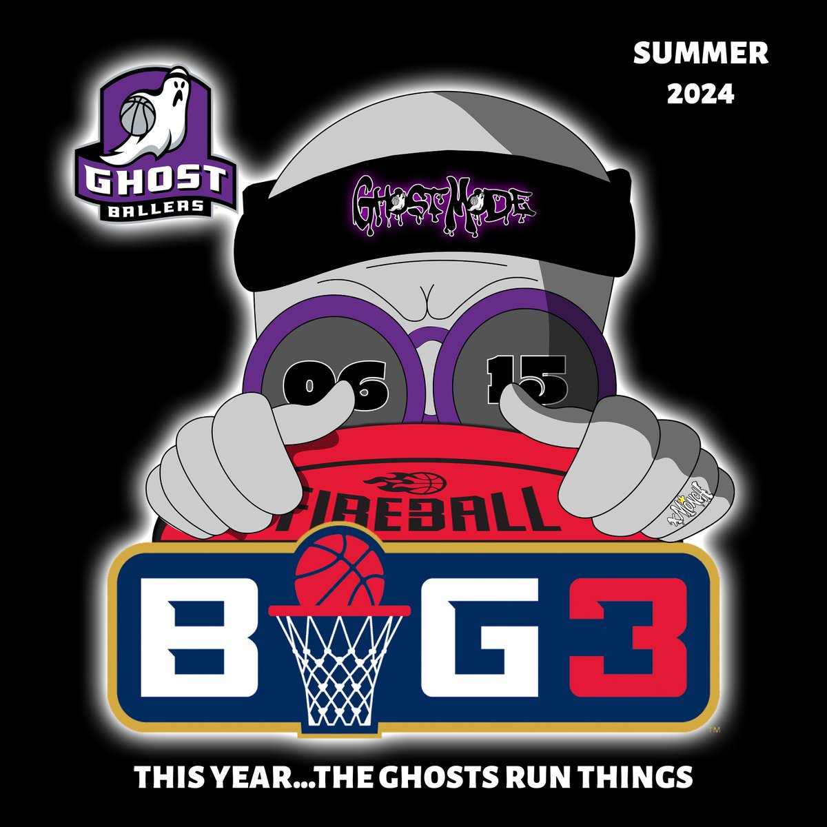 June IS COMING SOON 👀👀👀 @BIG3_Ghost This Season….Who will run things on the BIG RED COURT of the BIG3??!! Art by xMONCH