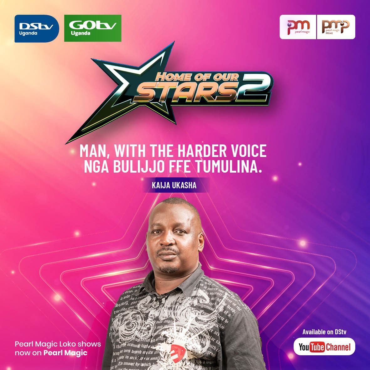 VJ Shaolin Khan is the voice behind the luganda translated dramas on Pearl Magic Loko which has now been merged with @PearlMagicTV. He’ll be joining @Mizzflav on #HomeOfOurStars. Catch their chat on @DStv’s YT Channel via youtu.be/7MMnk1FIG_g tomorrow 10am. #ItsYourMoment