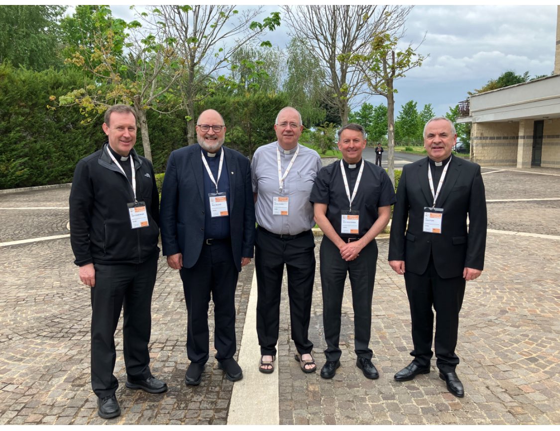 At the international gathering of Parish Priests for the synod. Sean Cunningham, Tuam. Peter Madden, Derry. John Mc Manus Elphin/Achonry, Kevin Mc Elhennon Derry and Jim Fegan, Ferns.