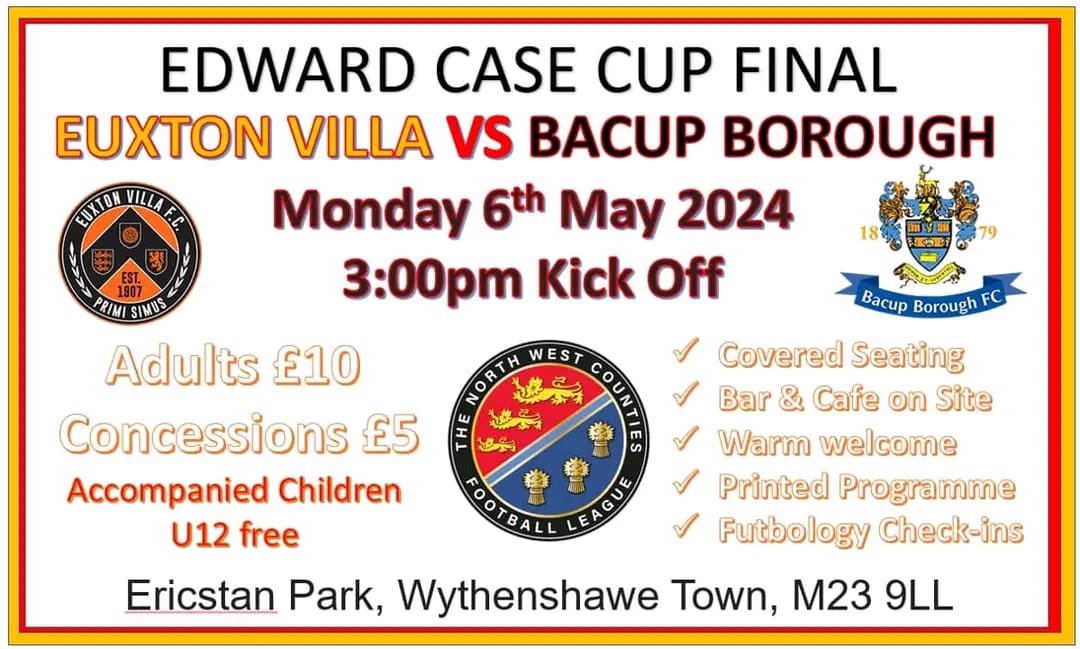 The good weather is meant to continue through the Bank Holiday weekend apparently. What more reason would you need then to head along to Ericstan Park and take in the Edward Case Cup final ☀️ . Printed Programmes, good food, good football and a well stocked bar. See you there?