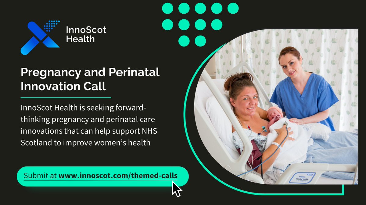 Our Pregnancy and Perinatal Innovation Call is seeking forward-thinking ideas that can help support NHS Scotland to improve women’s health. #MaternalMHMatters Submit your ideas now 👉 innoscot.com/pregnancy-peri…