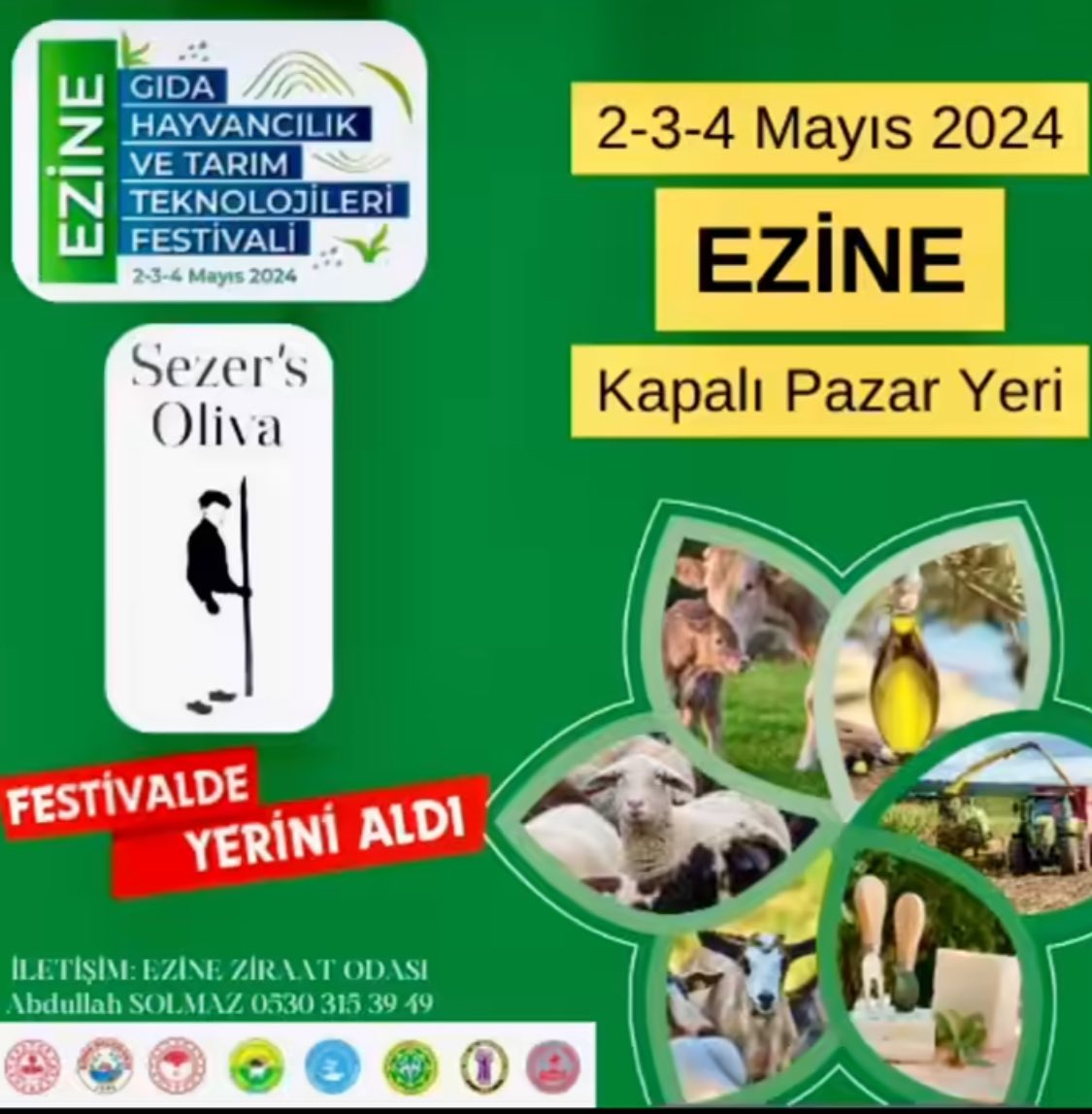 #Ezine Gıda, Hayvancılık ve Tarım teknolojileri fuarındayız, bekleriz. Bugün başladık. 🌿