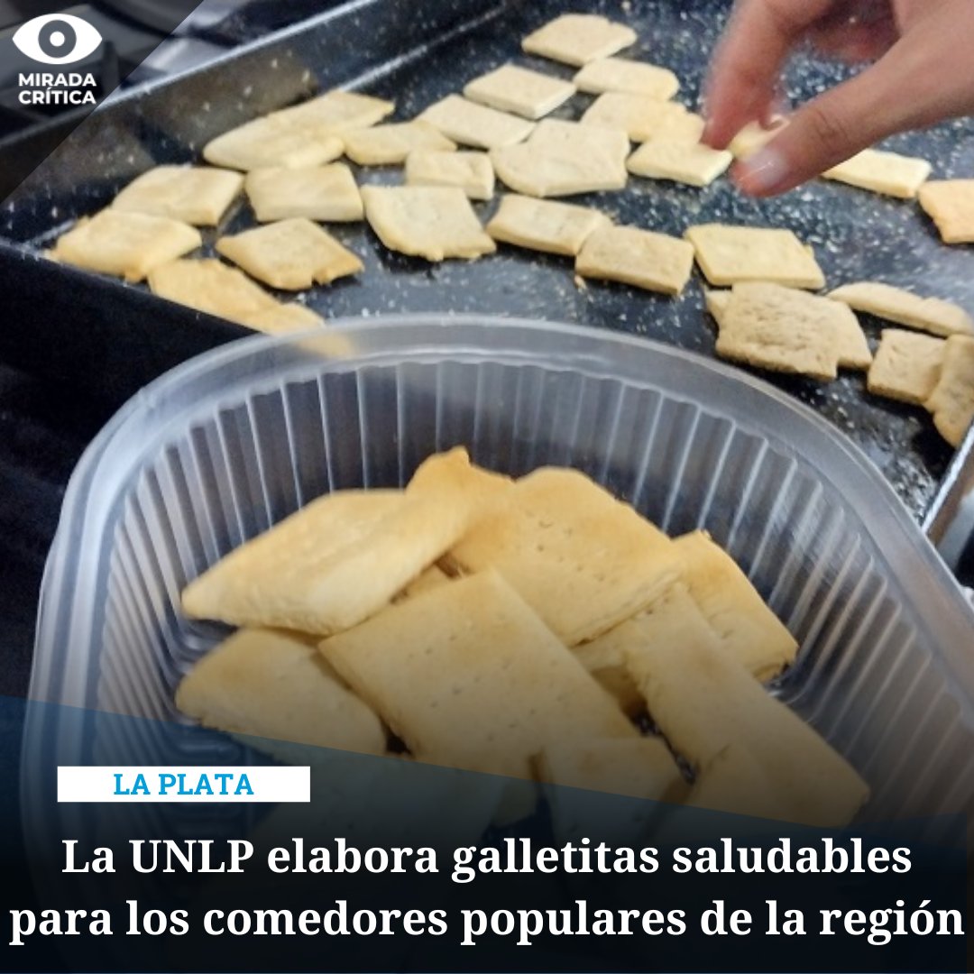 🍽️#EconomíaPopular #LaPlata🍪

El Consejo Social de la @unlp elabora galletitas saludables a base de arvejas y libre de sellos para fortalecer las unidades productivas de panificados en los barrios populares