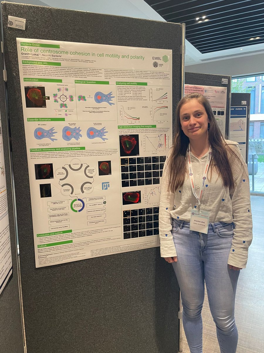 We are very proud of our very own PhD student @GranitaLokaj 🤩 She recently attended her first conference and got to present a poster of her project
@Official_BSCB @BiochemSoc! Very interesting feedback and wonderful conference overall! Thanks to the organizers!  #BioChemEvent