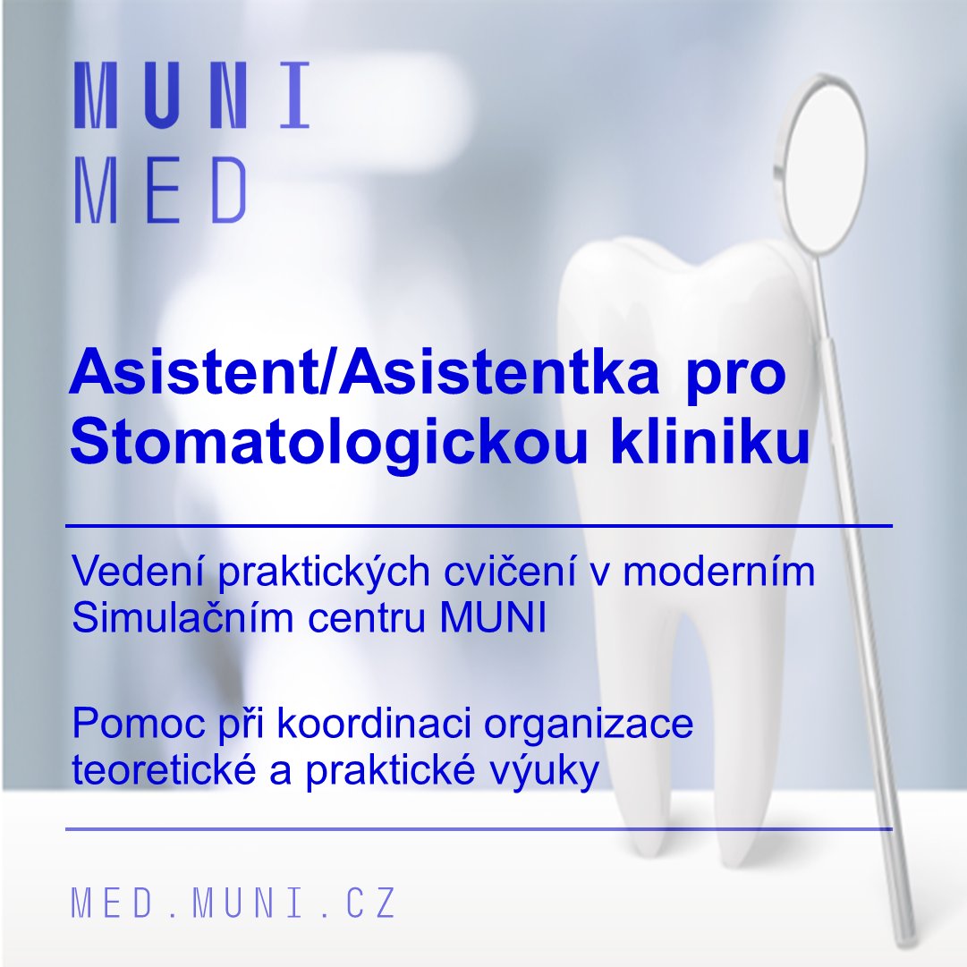 Připojte se k týmu Stomatologické kliniky MED MUNI a @FNUSA Hledáme kolegy, kteří se zapojí do výuky v našem unikátním Simulačním centru 🧑‍🎓Pozice je vhodná i pro absolventy ⏱️Minimální úvazek 32 hod/týden Informace a přihláška 👇 muni.cz/o-univerzite/k…