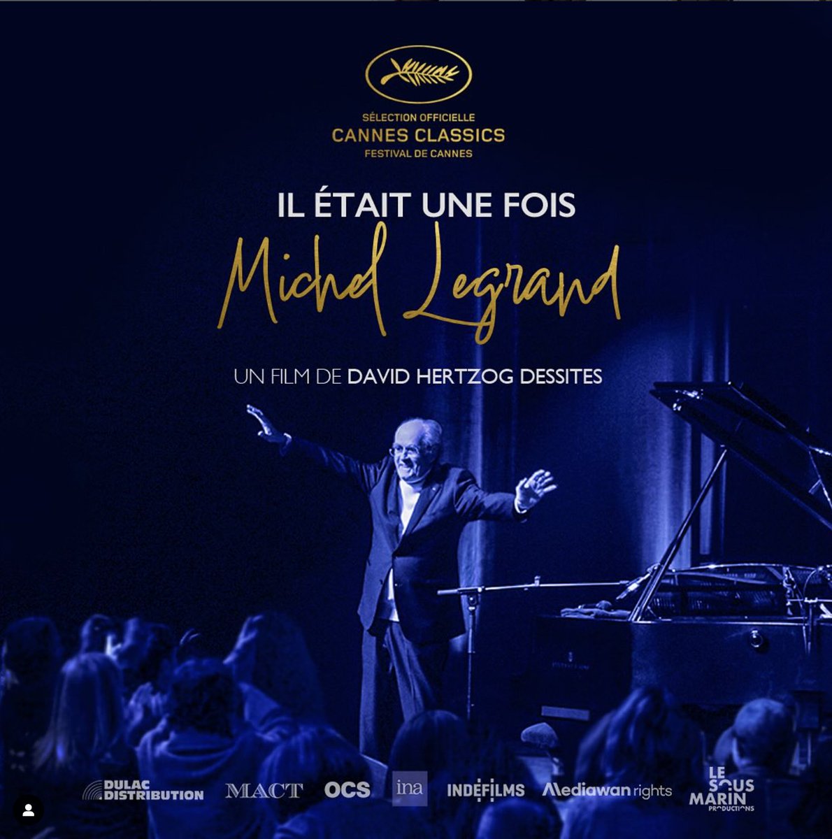 A HUGE shout-out to <a href="/ddrector/">David Herzog Dessites</a>  for Cannes Classics Film Selection: "One Upon a Time, Michel Legrand!" World, you're about to meet a director with more passion than Legrand himself, if that's possible. It was an honor to be a part of this project! Merci! Godspeed! <a href="/CarionChristian/">Christian Carion</a>