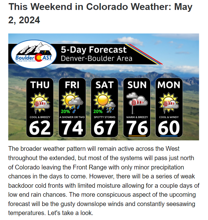 *Premium* This Weekend in Colorado Weather: Several storms will miss leaving us mostly dry and gusty with seesawing temperatures --> bouldercast.com/this-weekend-i… #COWx #Denver #Boudler #Boulderwx