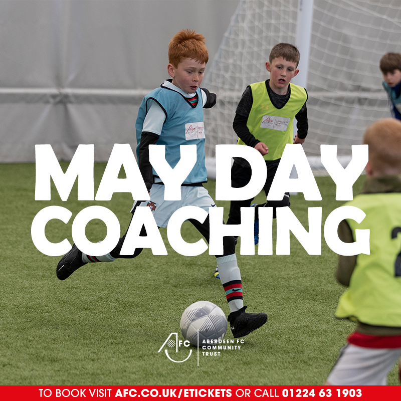 A limited number of spaces have been added to our May Day Coaching 🔴 Monday 6th May - 10am-3pm 📆 Aberdeen Sports Village 📍 Book your space now // bit.ly/2EdTii4