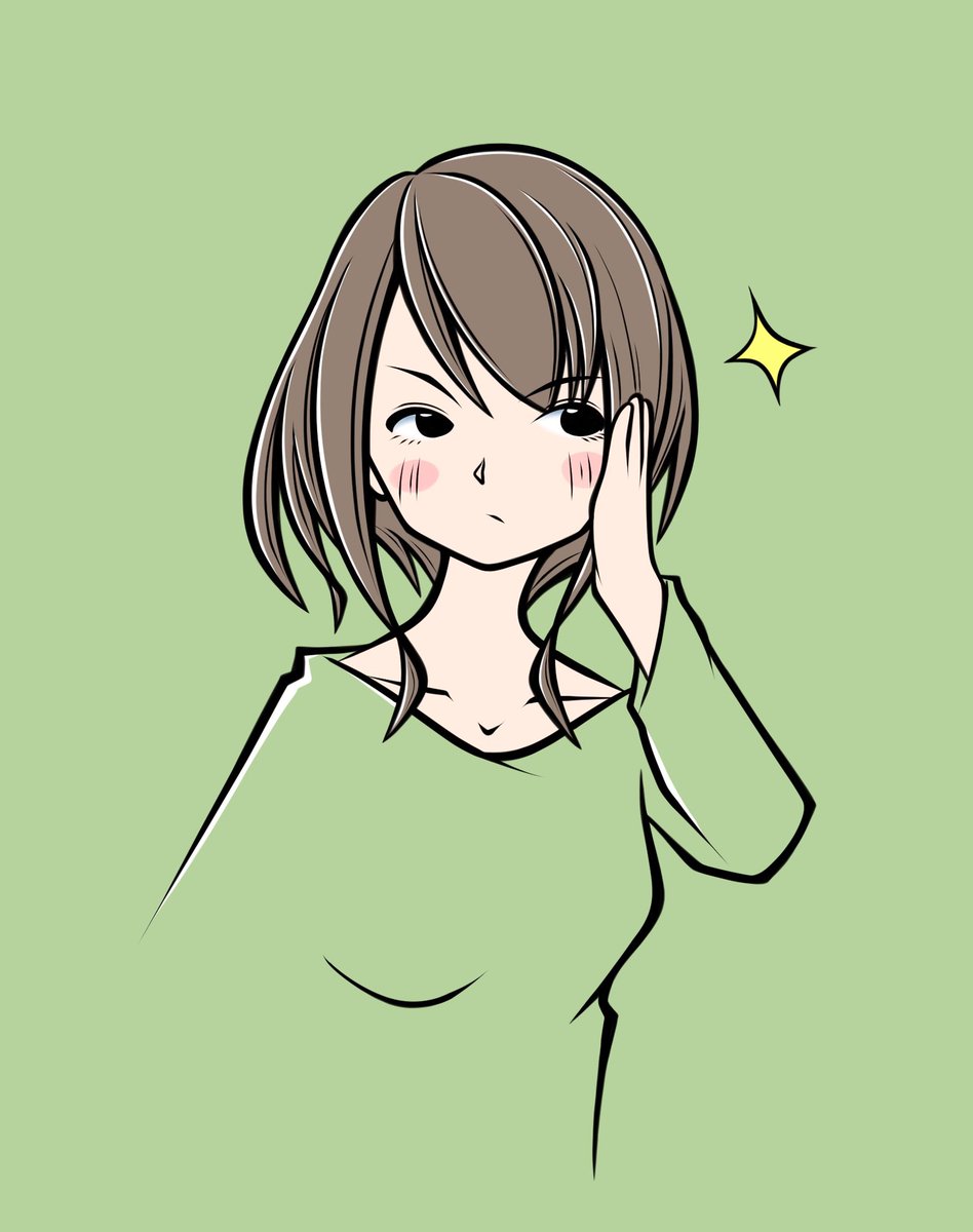 1girl solo breasts blush short hair simple background shirt  illustration images