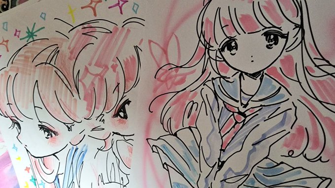 「ピンク髪 セーラー襟」のTwitter画像/イラスト(新着)｜4ページ目