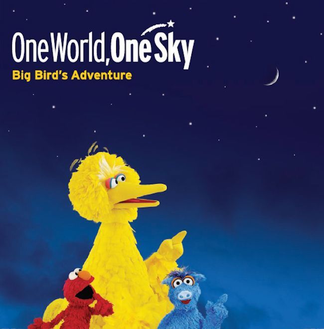 Parents! Join us Saturday mornings at 10am for Big Bird's Adventure: One World, One Sky! This full-dome planetarium show is a brilliant spectacle of light and color and a perfect introduction to space for our youngest astronomers! bit.ly/GottliebPlanet…
