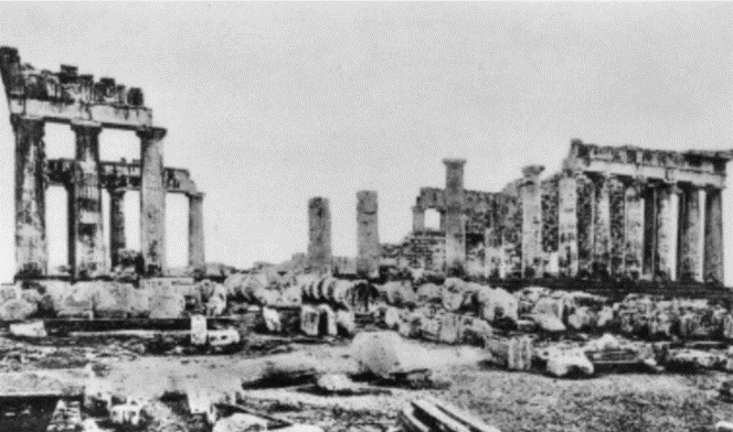 For those attending the Oxford debate this evenimg, this was the Parthenon before the modern reconstruction. It was ravaged by C6th Athenian Christian iconoclasm, Venetian mortar damage in the C17th, and centuries of Ottoman depradations and indifference. Elgin removed…