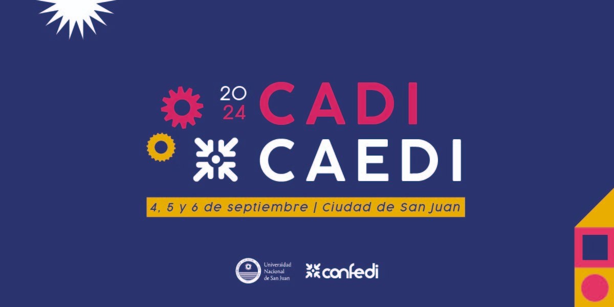 🚀 #CADI - #CAEDI 2024: ¡Visitá el nuevo micrositio con toda información sobre fechas, aranceles, sedes y muchos más!

👉 confedi.org.ar/cadi/edicion-2…

📝 Recordá que la recepción de resúmenes está abierta hasta el 10/5.

@ingenieriaunsj

#SomosCONFEDI #CONFEDI #ingeniería