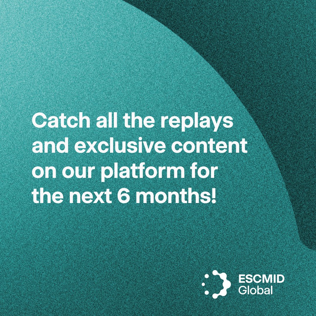 #ESCMIDGlobal2024 might be officially over, but you can still watch the replays of the enriching talks and sessions you loved or missed. Access all exclusive content on our platform up to 6 months post-congress: eccmid.org/online-platform