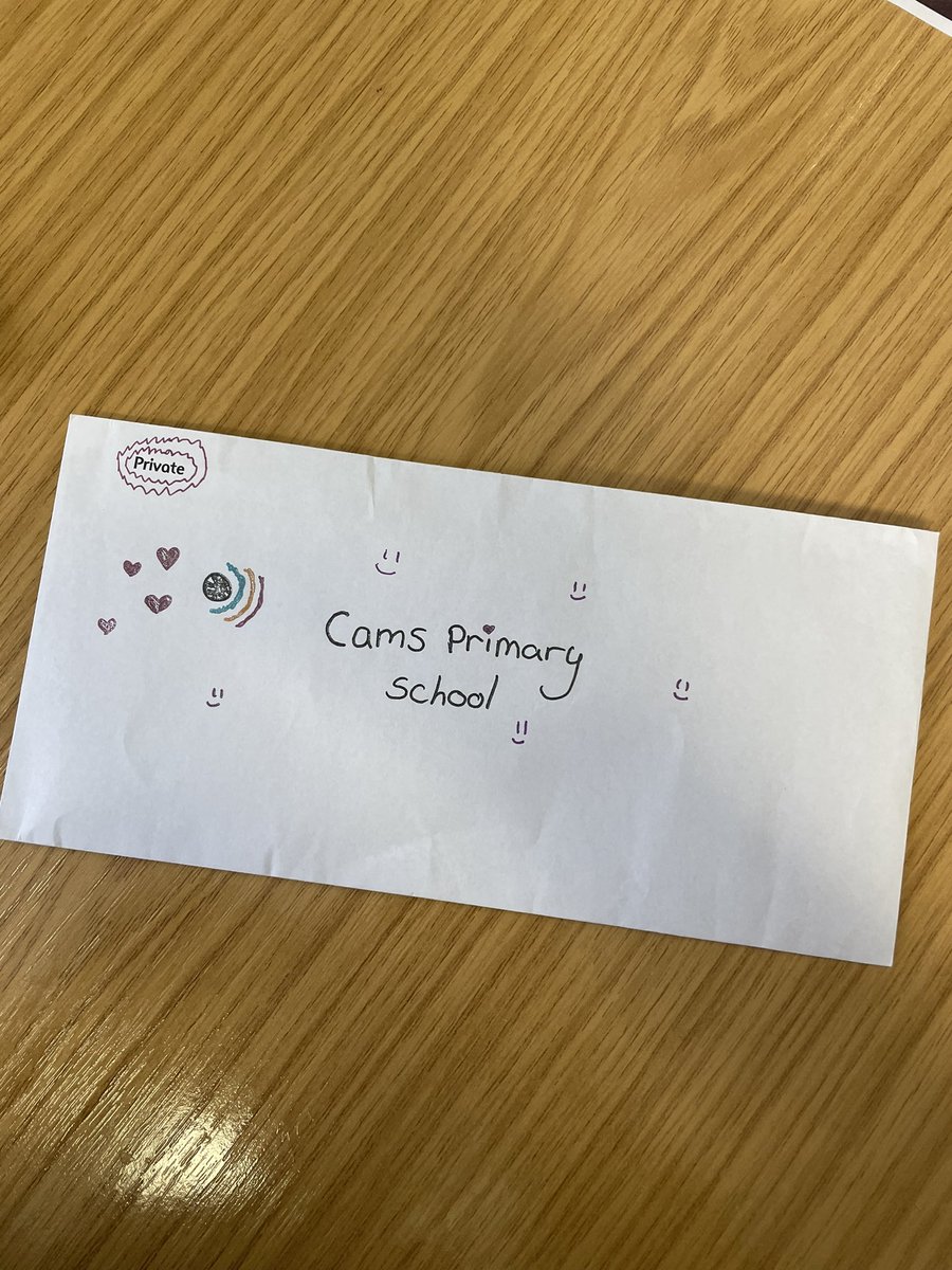 MarshLaneSch's tweet photo. I arrived back in the office today to this on my desk. 

Our girls are taking this football team very seriously and are now writing to local schools to arrange a fixture ⚽️

It would be great to get a local buisness to sponsor a new football kit for them 🙏 https://t.co/9MKFjskfp8