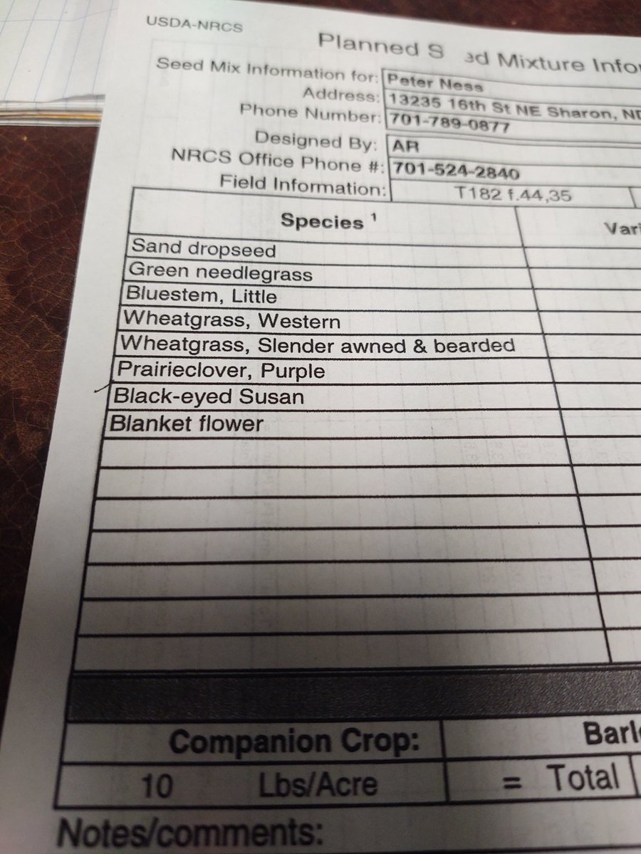 I'm in no way a Hay land Seed Mixture guy, but is 0.05 & 0.02 lbs per acre even worth it to put in. Or is this the Government being the Government