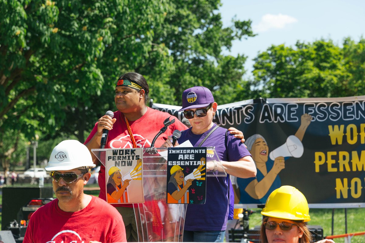 .@32BJSEIU’s Perla: “I will not stop until we get #TPS for more people…Our families cannot wait any longer.”