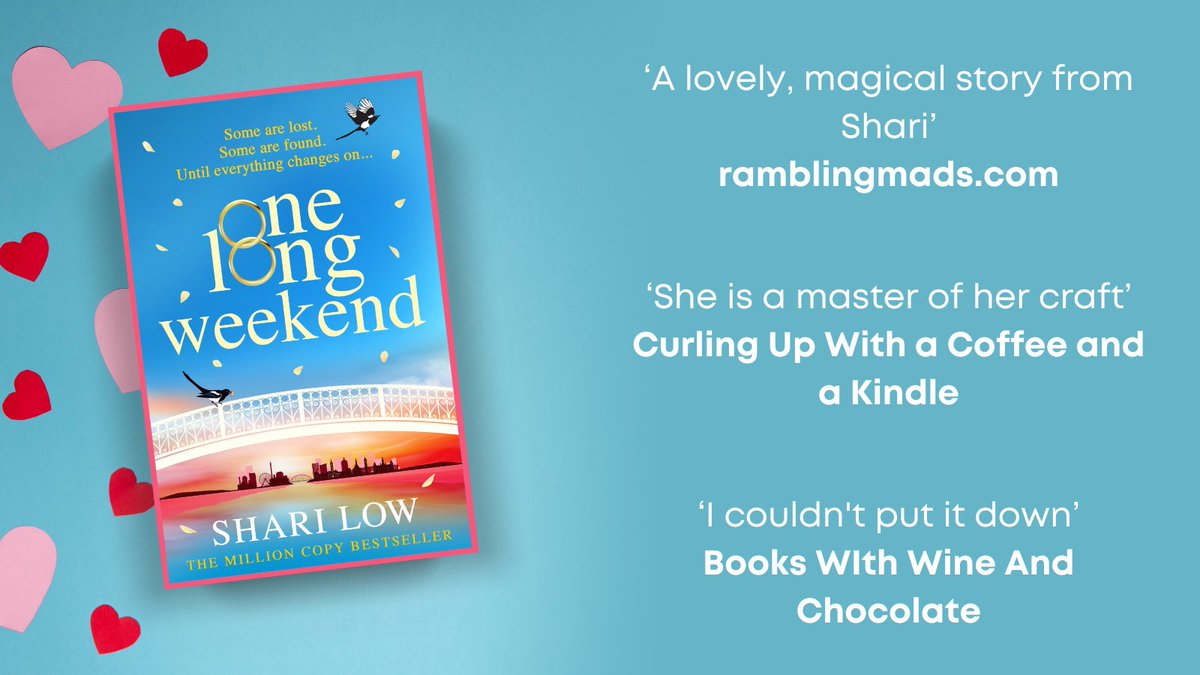 Many thanks to @cassam101, @CurlingUpWithaC and @ramblingmads for their reviews today on the #blogtour for #OneLongWeekend by @sharilow Buy now ➡️ mybook.to/OneLongWeekend…