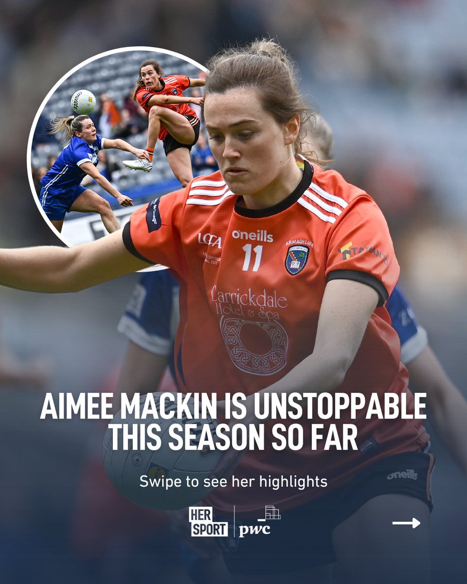 And your @PwCIreland GPA Women’s Football Player of the Month for March is... Aimee Mackin! 🎉