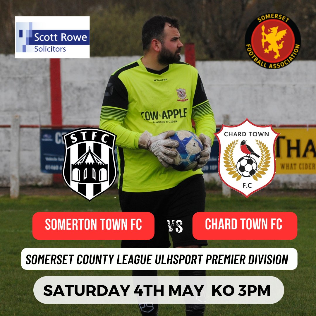 Away this Saturday at @somertontownfc KO 3pm @uhlsportUK @somersetcfl @swsportsnews @pulmansnews @paulsconvey @chardandilynews @jackkillah