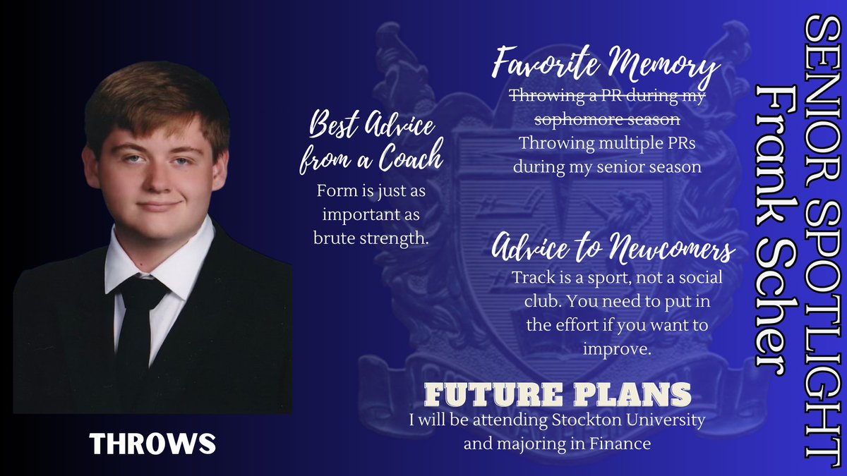 Each week during the season, we highlight a senior in the program. This week, we shine the spotlight on Frank Scher. Over the last four years, Frank has been one of the most valued members of the program by his teammates and coaches. #WeAreGateway @GRHSAthletics