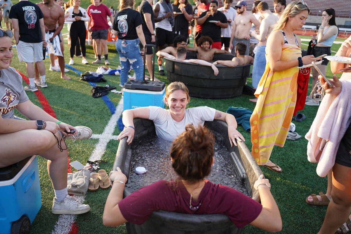 ICYMI: Alvernia Sports Medicine is hosting the 2nd Annual Ice Bath Challenge Fundraiser for the Greg Harder Memorial Scholarship fund today, Thursday, May 2, at 6:00 p.m. on the Turf Field. Learn more here: alvernia.edu/events/2024/04…