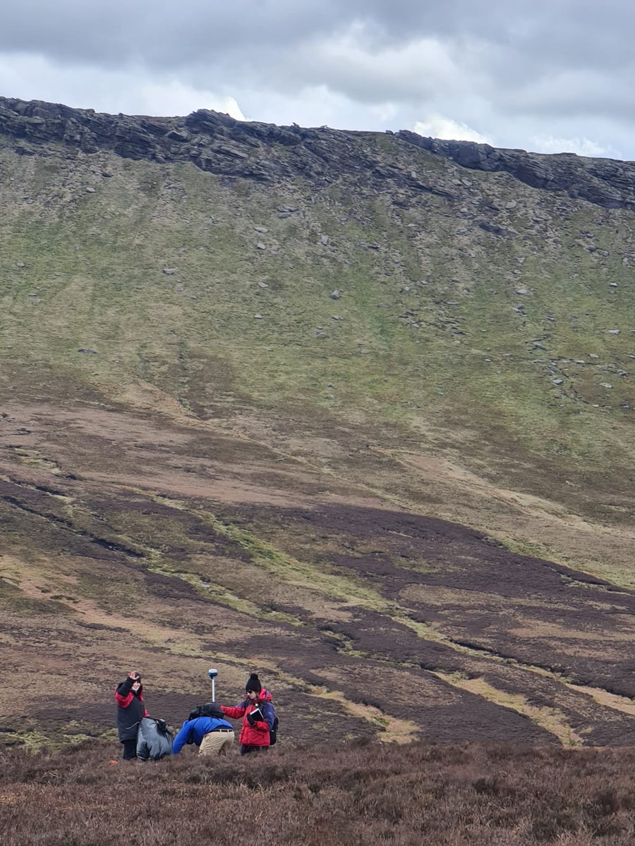 Happy helpers on our inaugural EPRG fieldwork blitz - this time at the GGR-Peat sites on Featherbed Moss