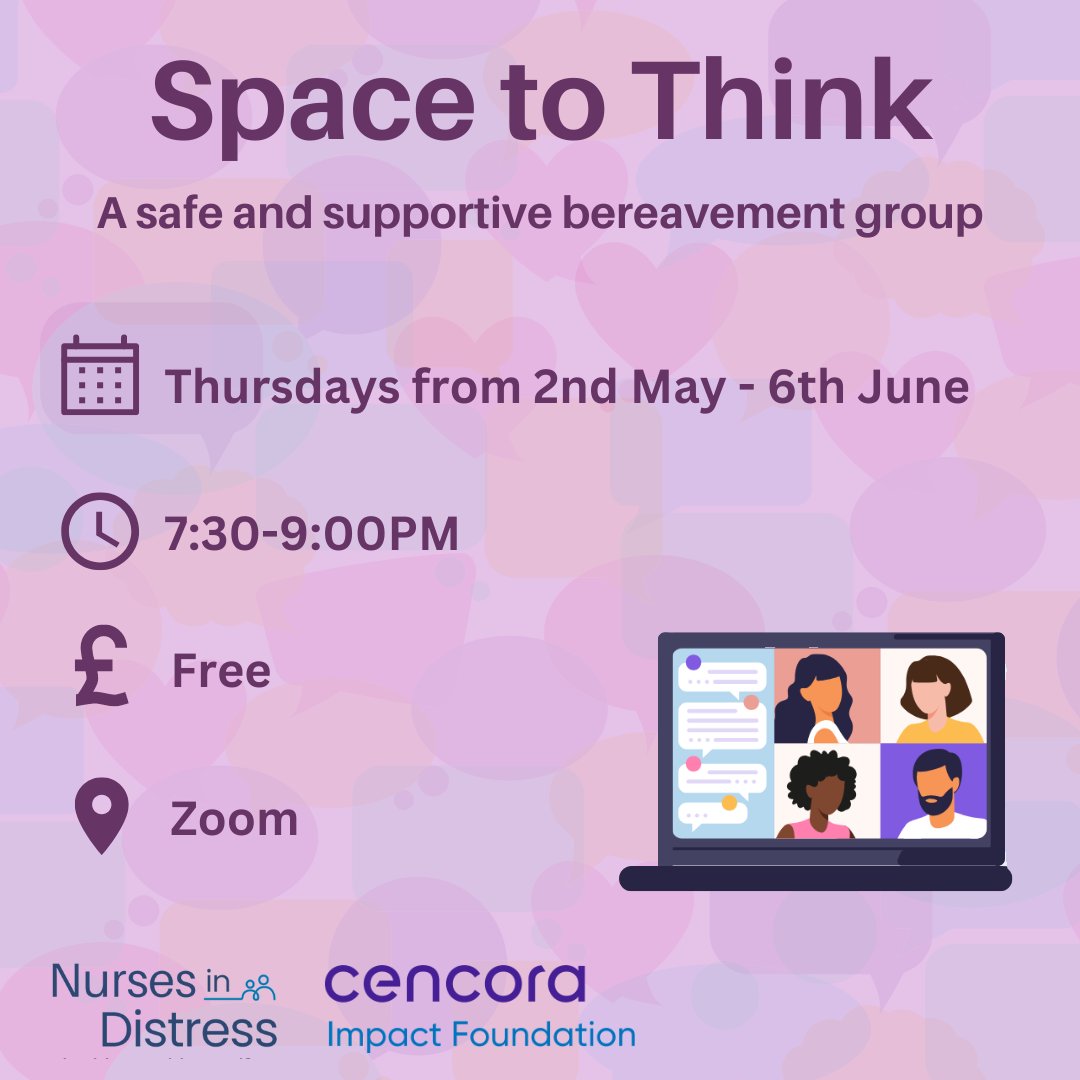 Tonight we are holding the first session of our new online bereavement group Space to Think. Space to Think offers a confidential space for people to talk about losing a nurse colleague or nurse family member to suicide. It is almost always the case that struggling to make…