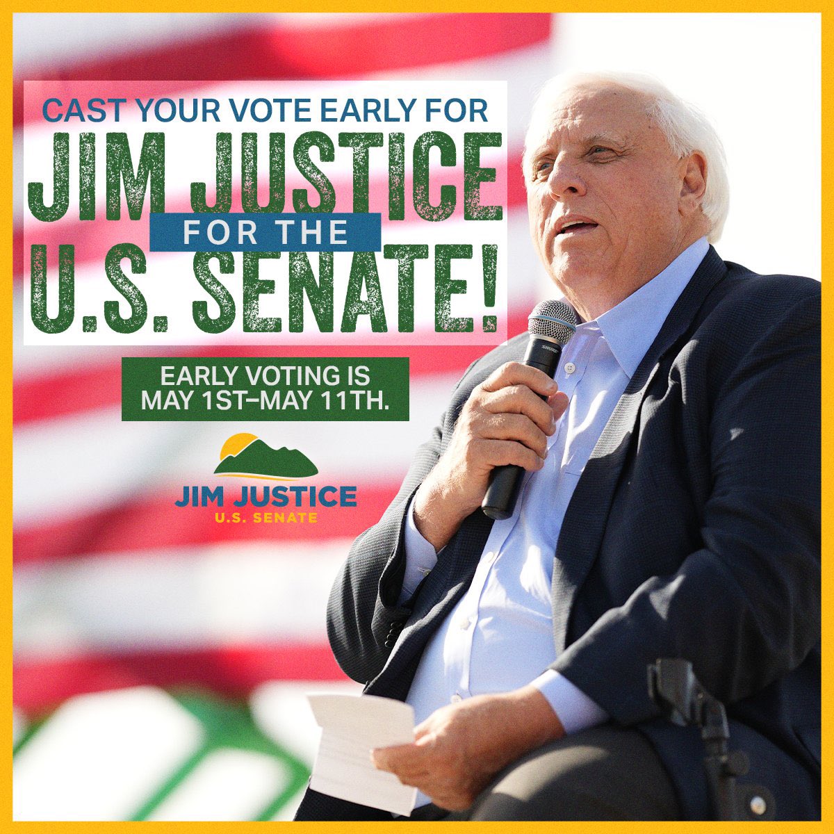 It's a beautiful day in West Virginia to vote early in the @WVGOP Primary and take a friend with you. ✅ @realDonaldTrump ✅ @JimJusticeWV ✅ @MooreCapitoWV 🗳️You can find a complete list of early voting locations by county at this link: sos.wv.gov/elections/Docu…