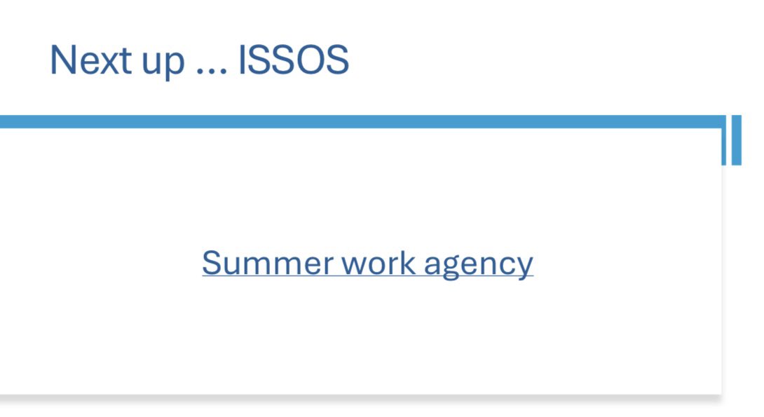 A huge thank you to all our 4th year speakers! Your work over the past year is truly inspiring ⭐️. Up next, we're excited to hear from ISSOS about summer schools across the globe 🌍. Don’t miss this engaging presentation! #Year4Conference