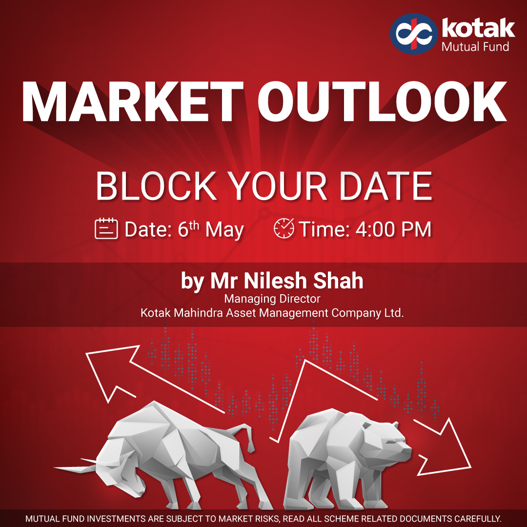 Block your date for the Monthly Market Outlook of May 2024 with @nileshshah68 Subscribe to our YouTube channel for the #live session: info.kotakmf.com/3UlIx6b #marketoutlook #equity #debt #mutualfunds