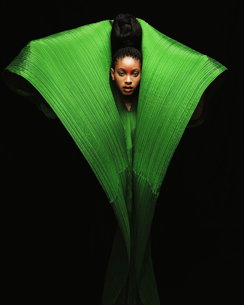 Willow Smith in Issey Miyake for Allure, photographed by Zhong Lin