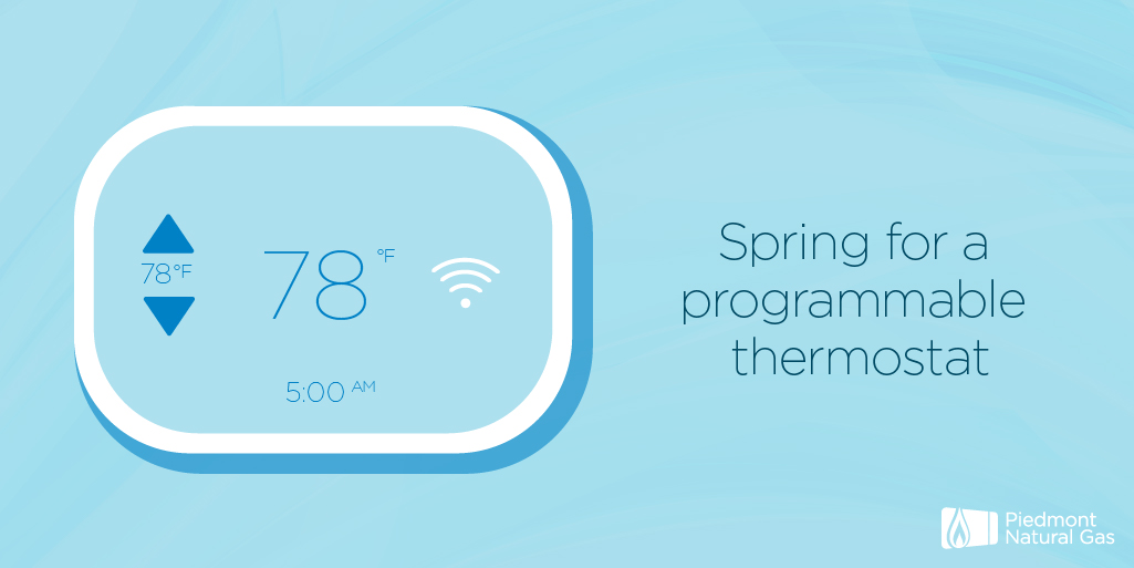 Traveling this #spring? A programmable thermostat can help you save. Just set it to turn up a few degrees when you won't be home. More #EnergySaving tips: spr.ly/6014wff62