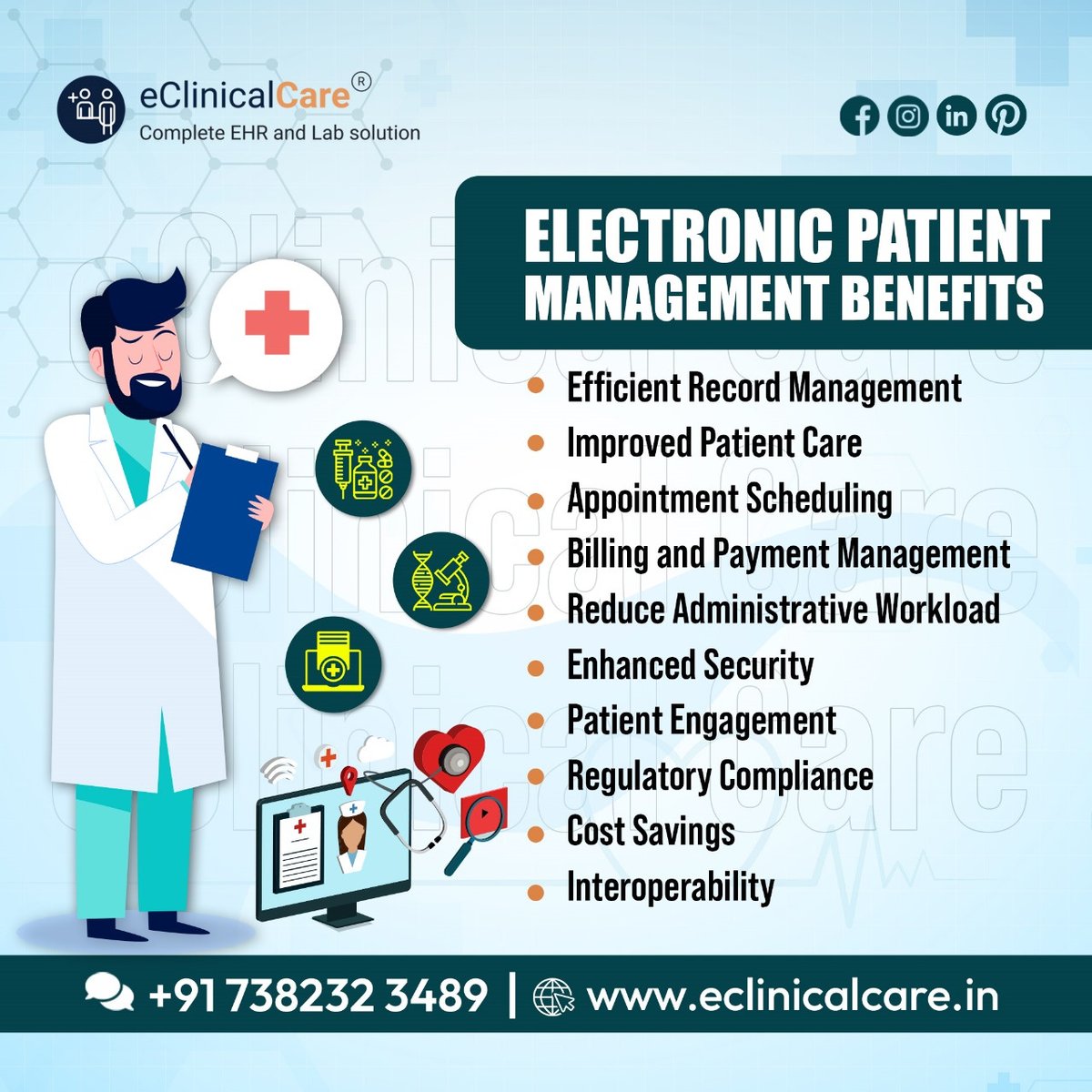 Experience the Future of Healthcare Management with eClinicalCare EHR Software!
Discover the power of advanced healthcare technology with eClinicalCare EHR Software!

#HealthTech #EHR #eClinicalCare #PatientEngagement #Compliance #CostSaving  #Security #MedicalRecords