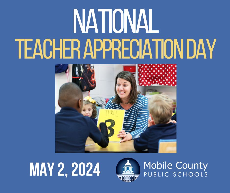 Today is National Teacher Appreciation Day. Thank you to all of our amazing educators! #AimForExcellence #LearningLeading